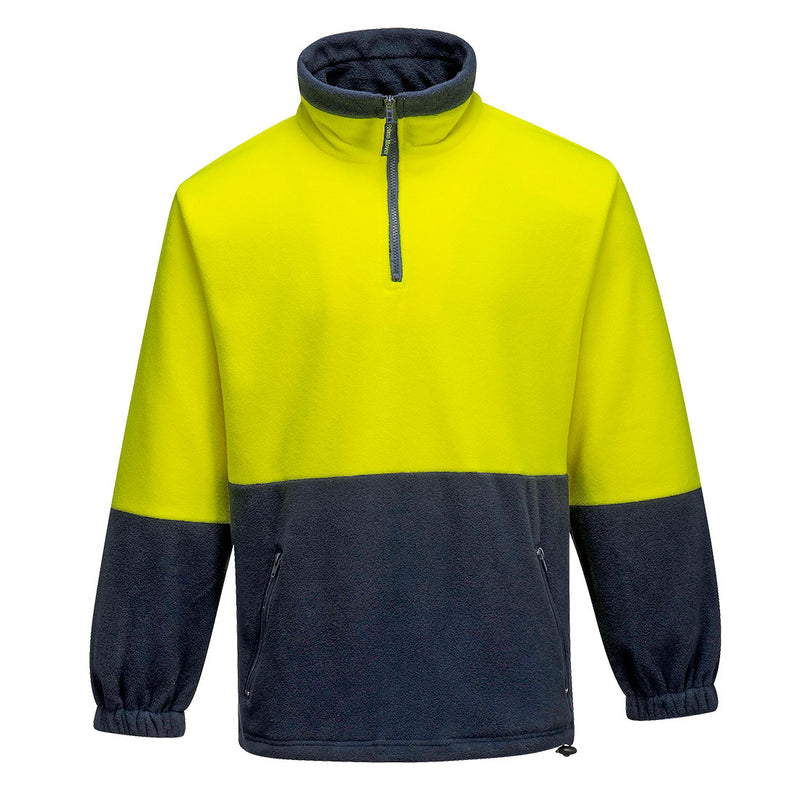 Hi-Vis Contrast 1/4 Zip Class D Polar Fleece  | MF115