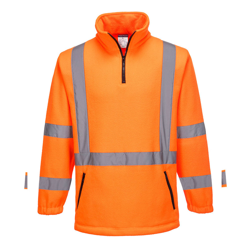 Hi-Vis X Back 1/4 Zip Polar Fleece  | MF116