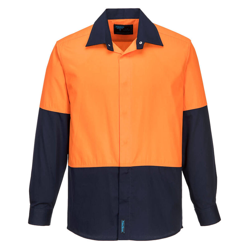 Westport Hi-Vis Lightweight Contrast Class D Shirt L/S  | MF150