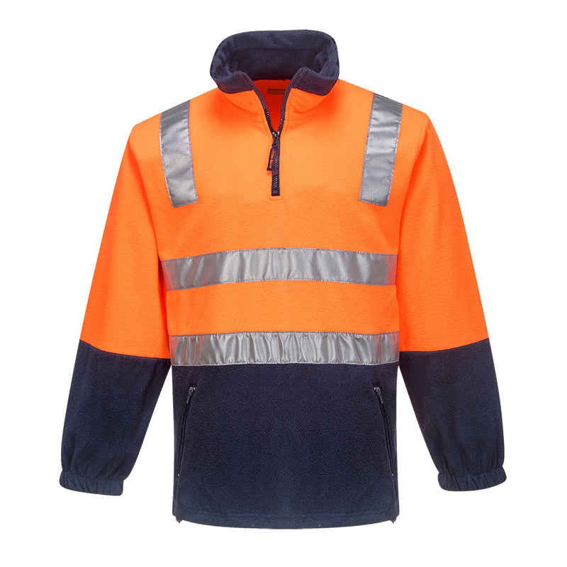 Hi-Vis Contrast 1/4 Zip Polar Fleece  | MF215