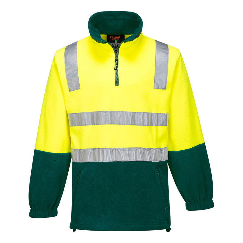 Hi-Vis Contrast 1/4 Zip Polar Fleece  | MF215