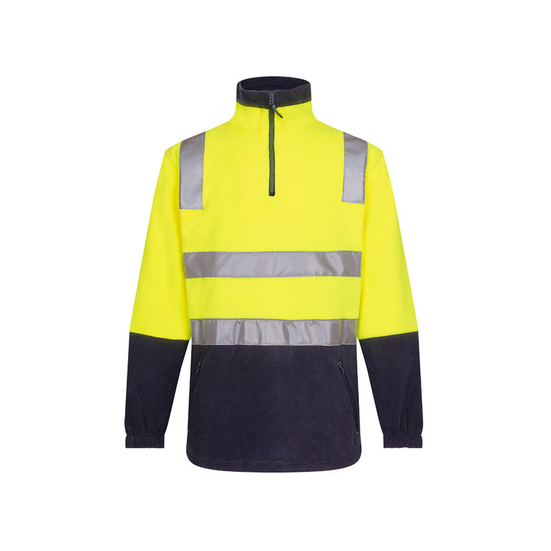 Hi-Vis Contrast 1/4 Zip Polar Fleece  | MF215