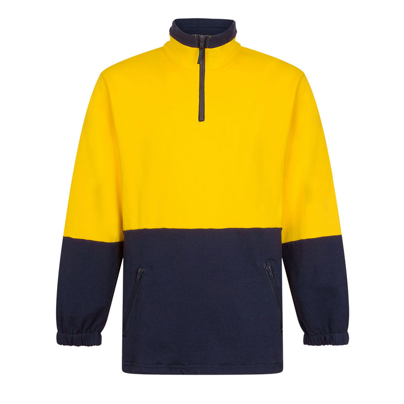 Hi-Vis Contrast 1/4 Zip Class D Brush Fleece | MF515