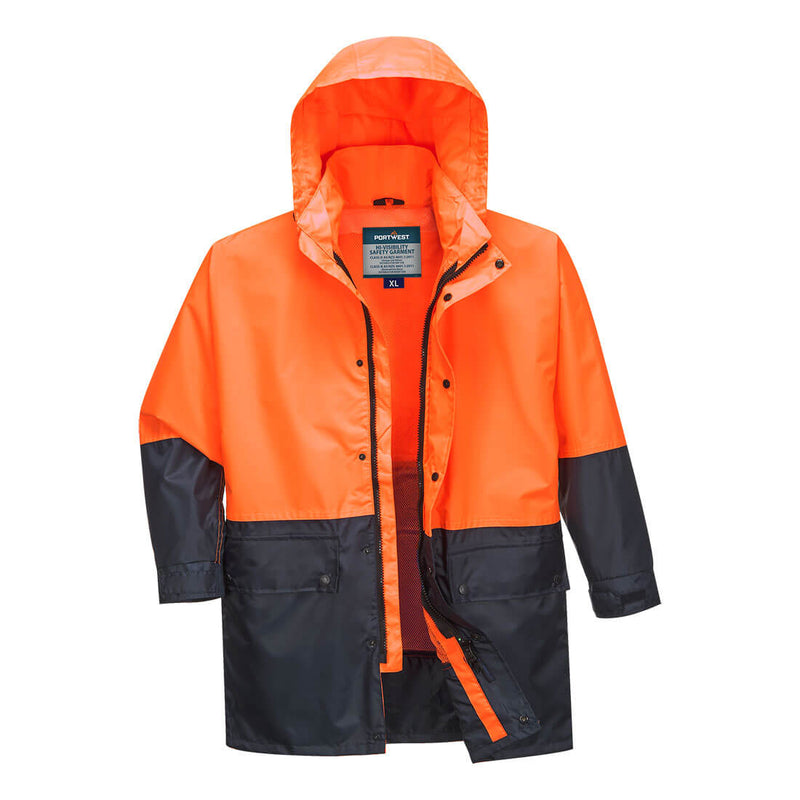 Kimberley Hi-Vis Contrast Class D Rain Traffic Jacket | MJ206