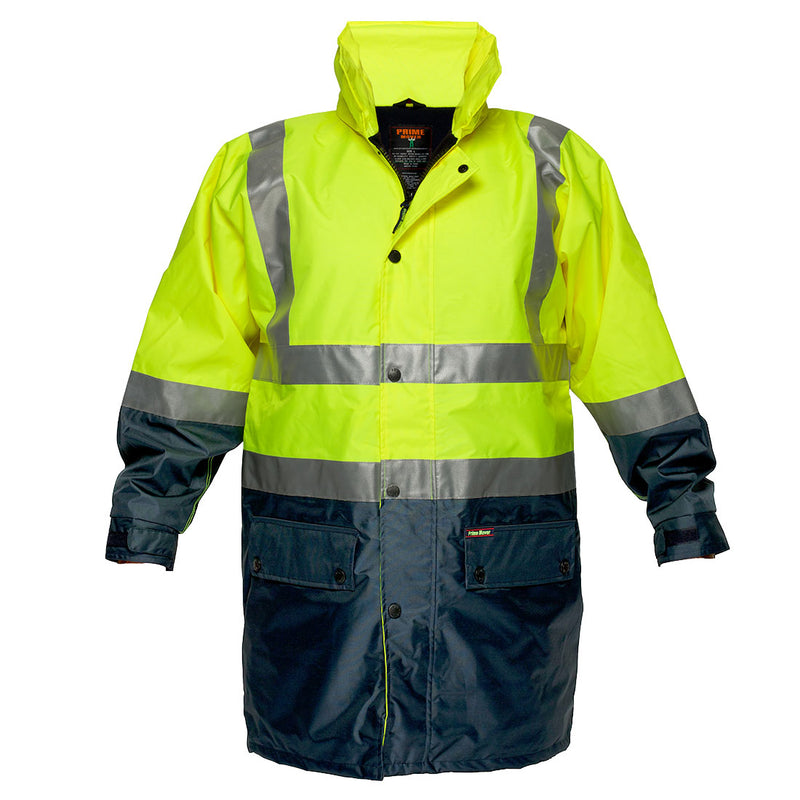 Hi-Vis Polar Fleece Lined Contrast Traffic Jacket  | MJ208