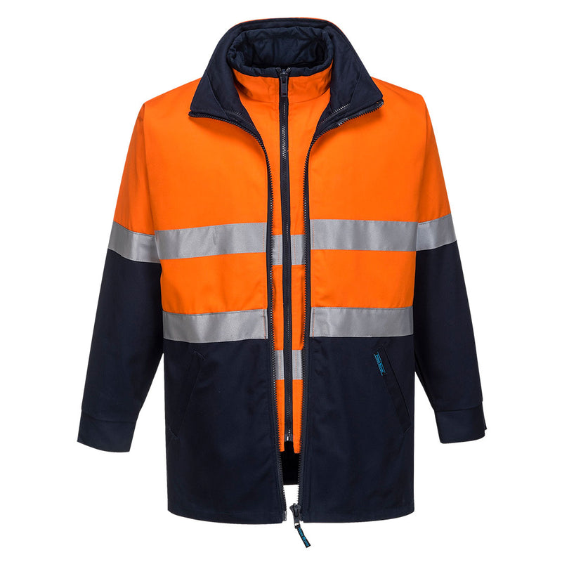Hume Hi-Vis 4-in-1 Contrast Work Jacket  | MJ777