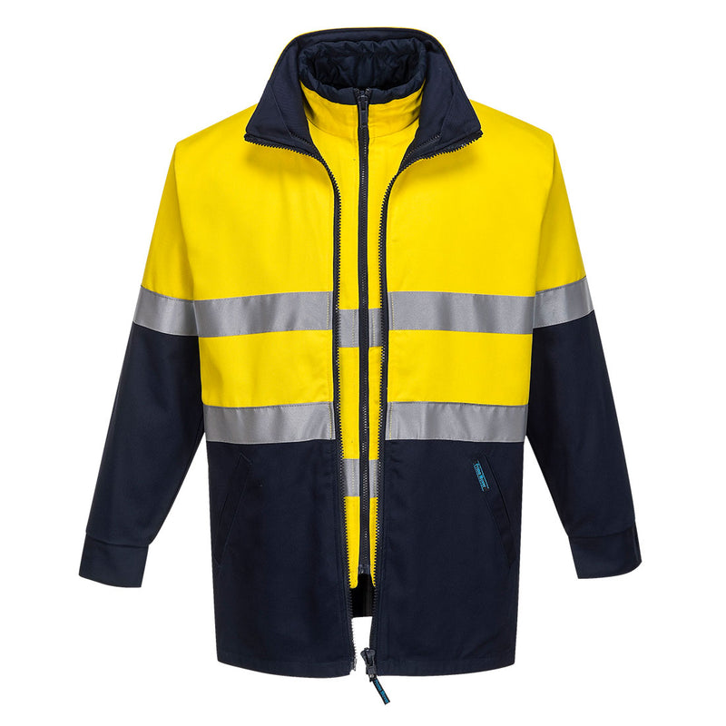 Hume Hi-Vis 4-in-1 Contrast Work Jacket  | MJ777