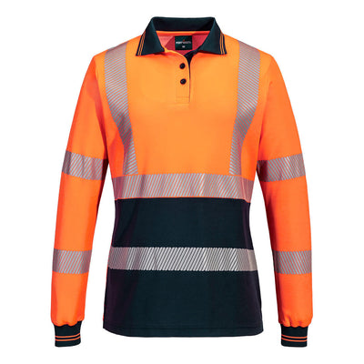 Hi-Vis Women's Cotton Comfort Polo Shirt L/S