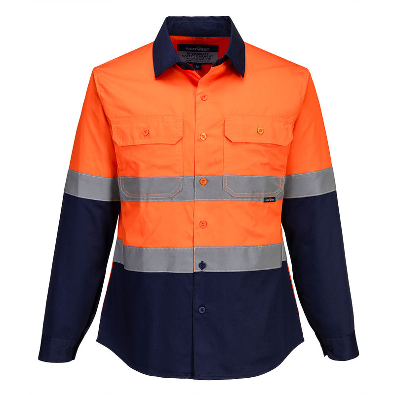 Hi-Vis Women's Lightweight Contrast Shirt L/S  | ML803