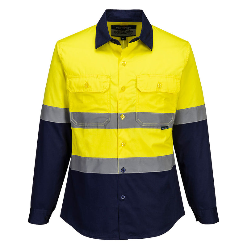 Hi-Vis Women's Lightweight Contrast Shirt L/S  | ML803