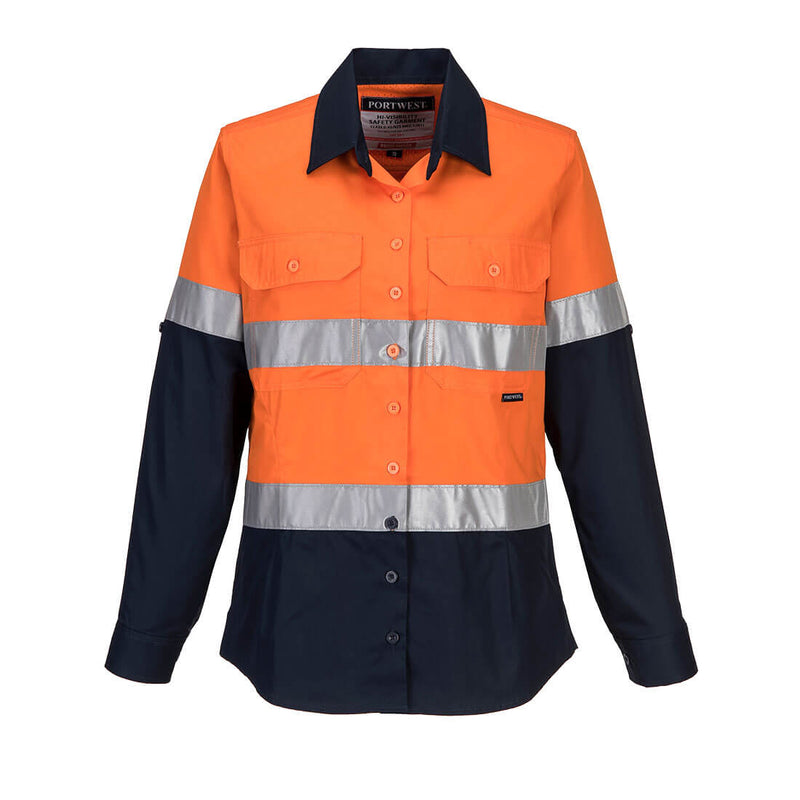 Hi-Vis Women's Lightweight Contrast Shirt L/S | ML808