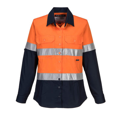 Hi-Vis Women's Lightweight Contrast Shirt L/S