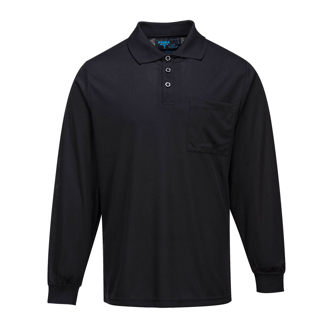 Long Sleeve Solid Colour Micro Mesh Polo | MP103