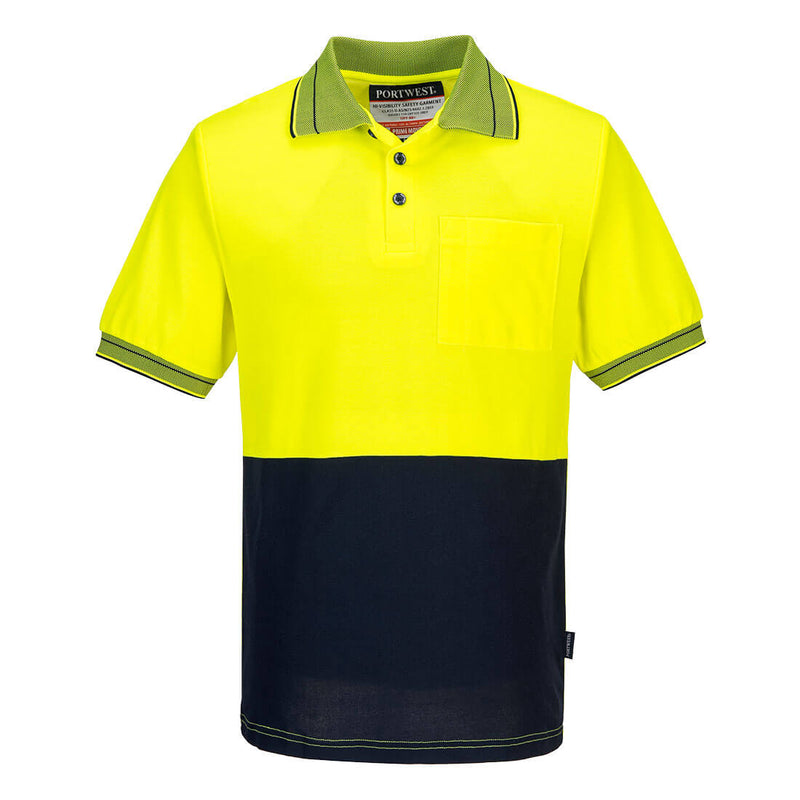 Hi-Vis Cotton Comfort Contrast Class D Polo Shirt S/S | MP210