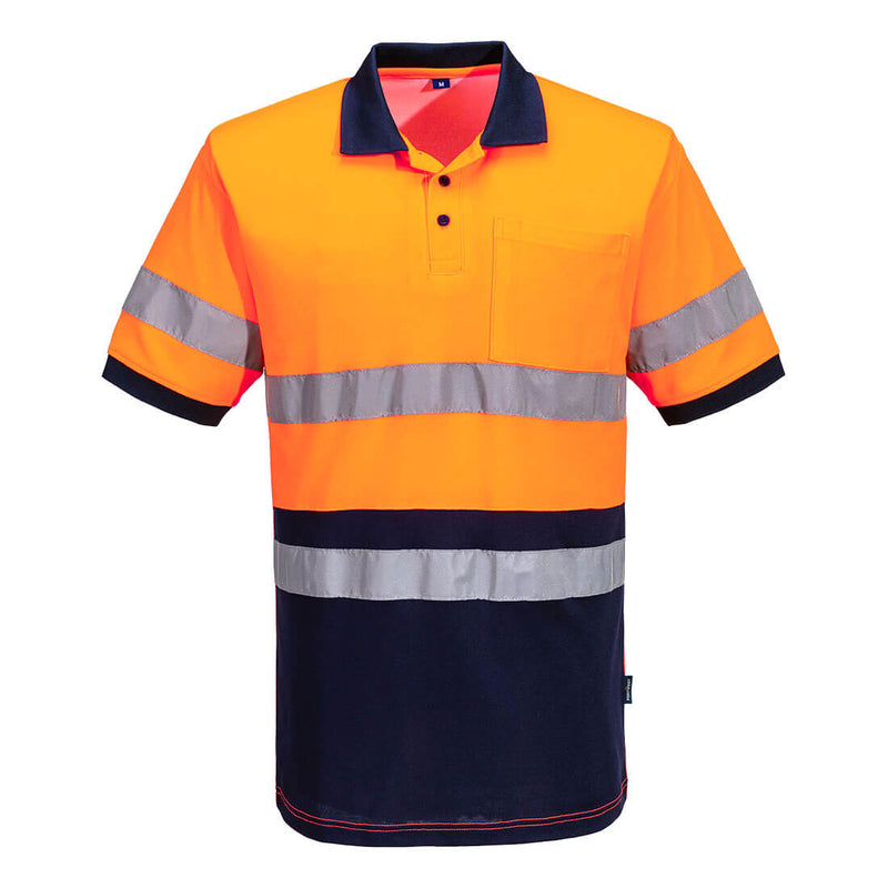 Hi-Vis Class D/N Contrast Polo shirt S/S | MP410