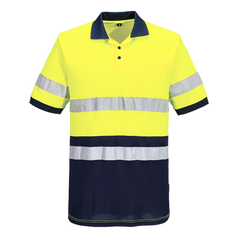 Hi-Vis Class D/N Contrast Polo shirt S/S | MP410