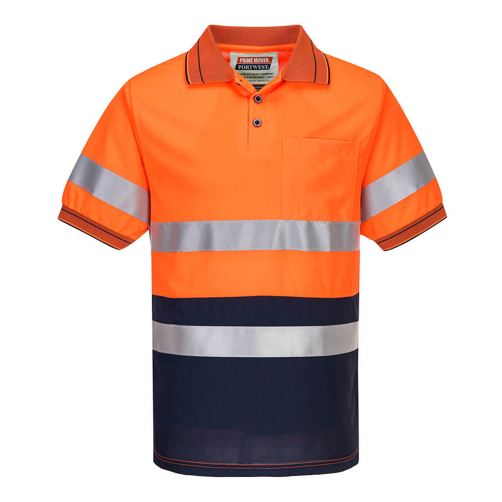 Hi-Vis Contrast Polo Shirt S/S