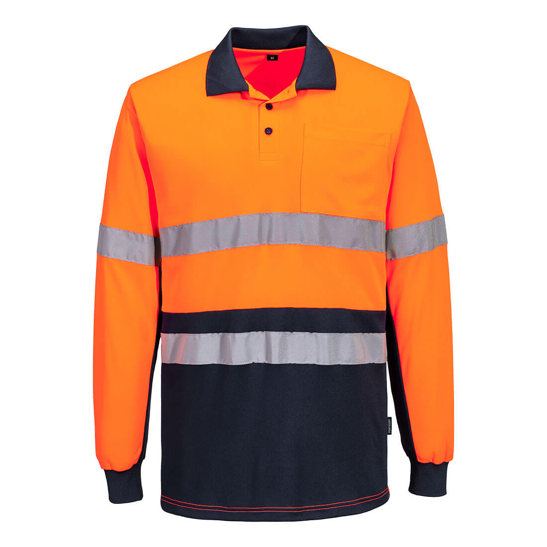 Hi-Vis Class D/N Contrast Polo shirt L/S | MP613
