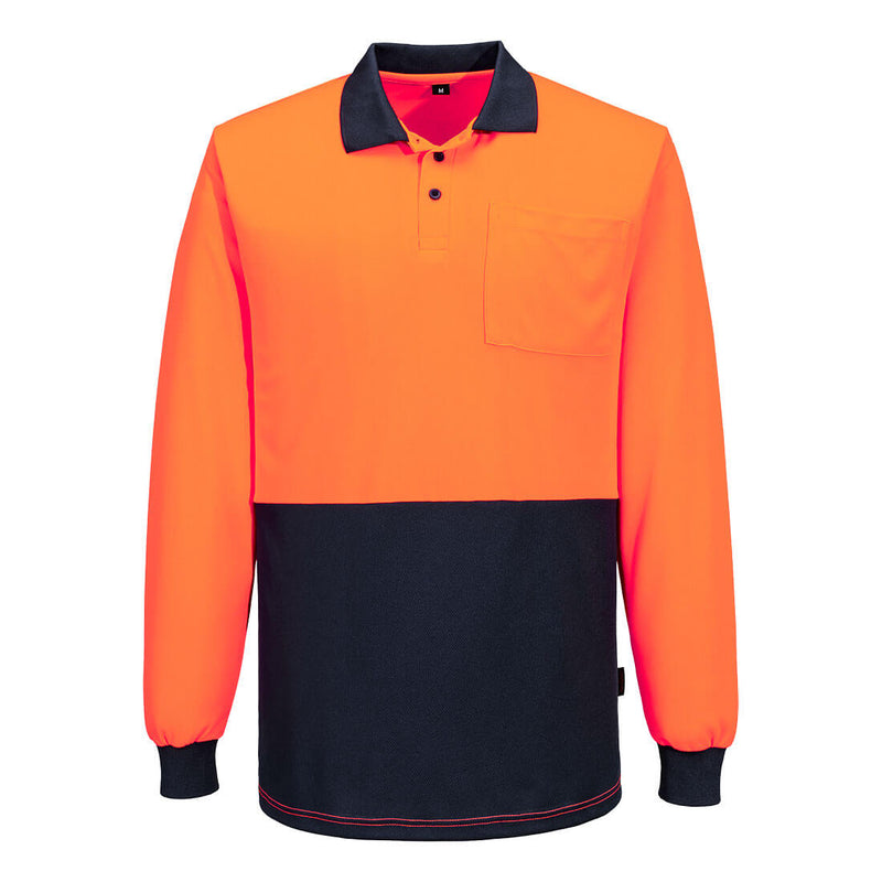Hi-Vis Contrast Class D Polo Shirt L/S | MP615