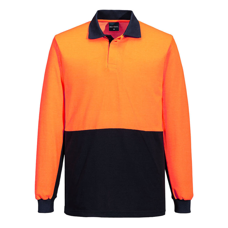Hi-Vis Contrast Class D Polo Shirt L/S | MP813