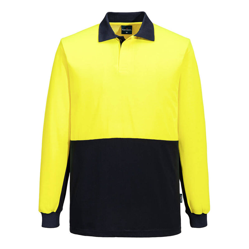 Hi-Vis Contrast Class D Polo Shirt L/S | MP813
