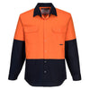Canberra Hi-Vis Contrast Class D Shirt L/S