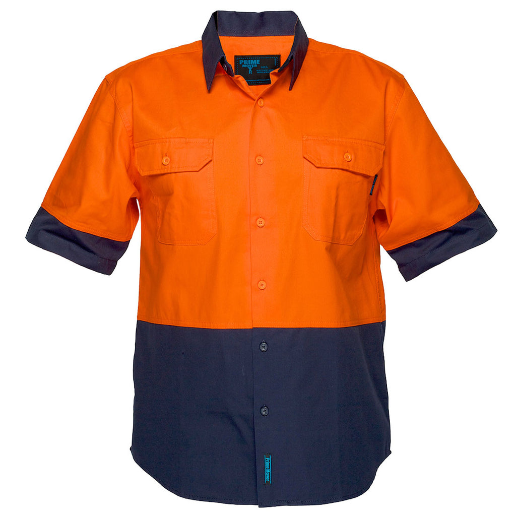 Hi-Vis Two Tone Regular Weight Short Sleeve Shirt | MS902