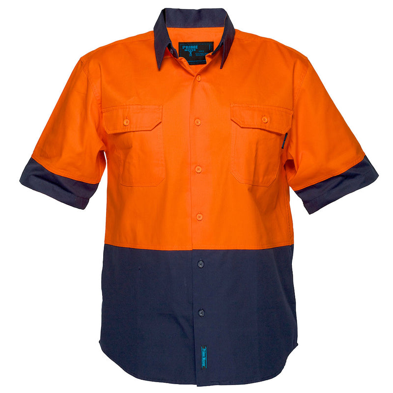 Hi-Vis Two Tone Regular Weight Short Sleeve Shirt | MS902