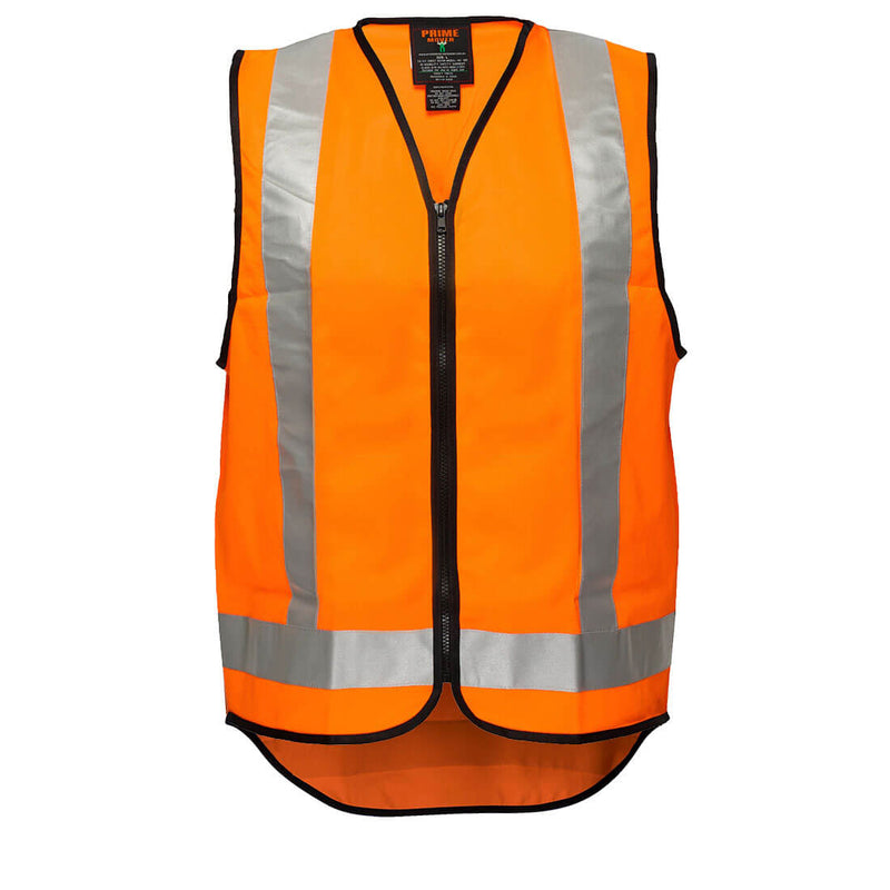 Hi-Vis X Back Zipped Vest  | MV188