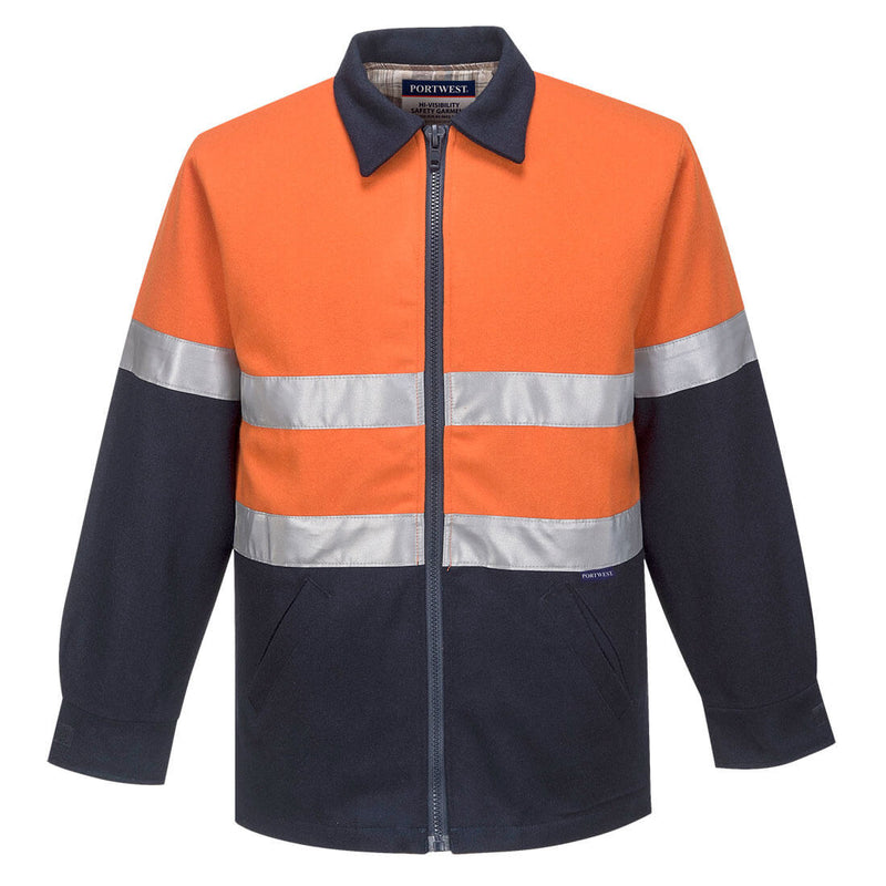 Bluey Hi-Vis Wool Blend Contrast Work Jacket | MW028