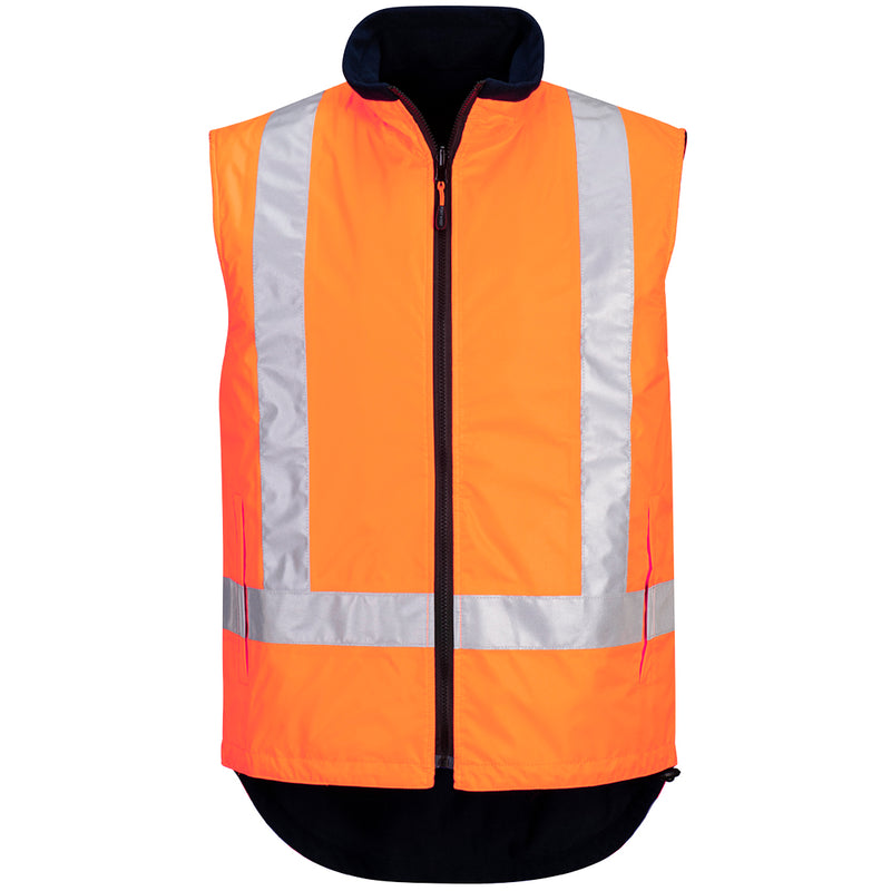 TTMC-W17 Hi-Vis X Back Reversible Vest  | MX214