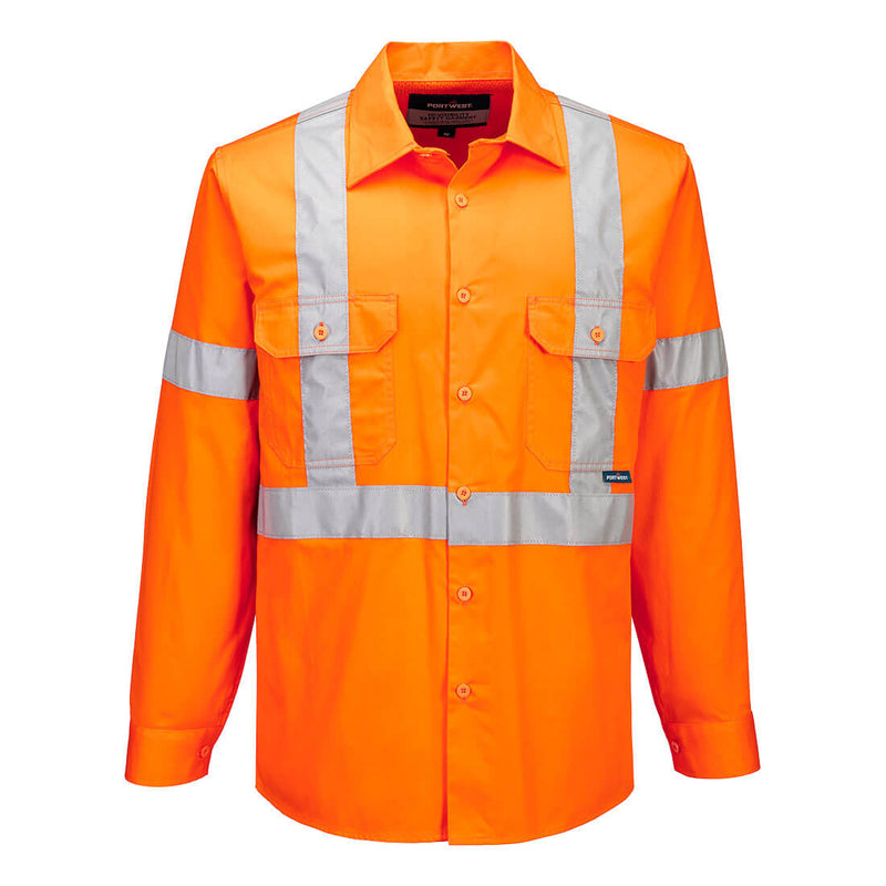 Hi-Vis Lightweight X Back Shirt L/S | MX301