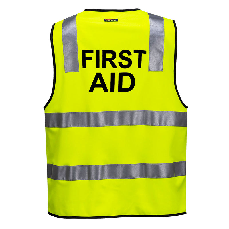 Hi-Vis Zipped First Aid Vest  | MZ103
