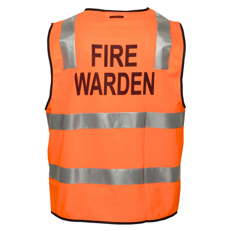 Hi-Vis Zipped Fire Warden Vest  | MZ104