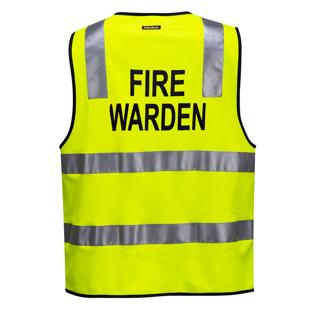 Hi-Vis Zipped Fire Warden Vest