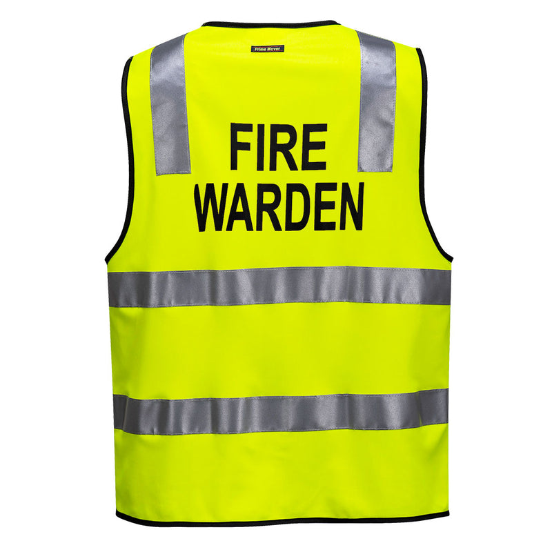Hi-Vis Zipped Fire Warden Vest  | MZ104