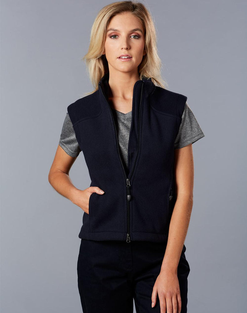 Ladies' bonded polar fleece vest | PF10