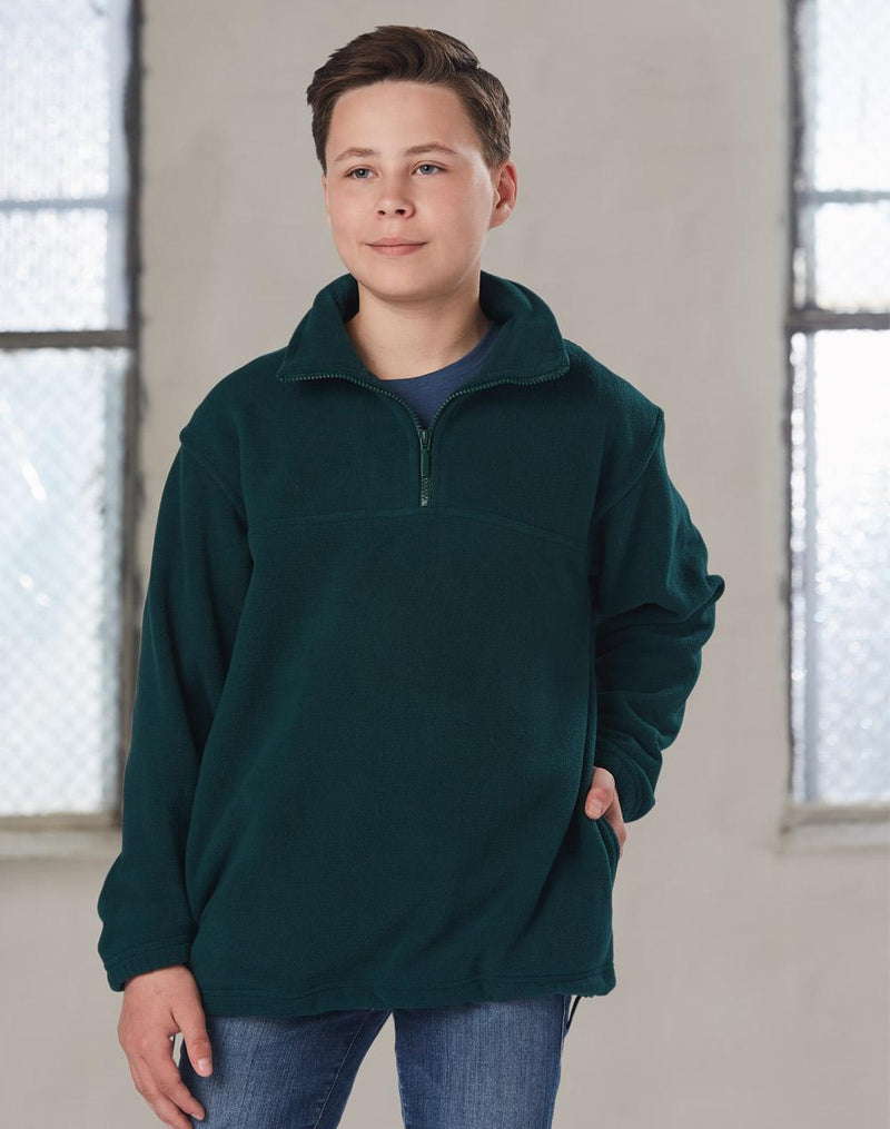 Kids' half zip polar fleecy pullover | PF11
