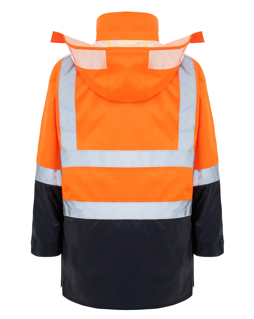 4-in-1 Utility Jacket & Vest in Fluoro Orange & Navy | 23962
