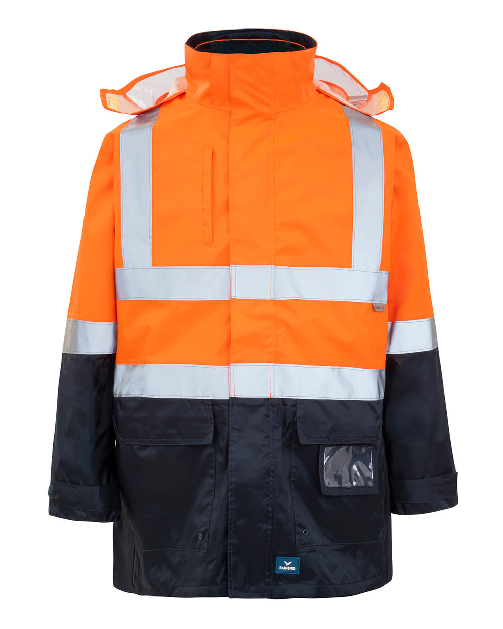 4-in-1 Utility Jacket & Vest in Fluoro Orange & Navy | 23962