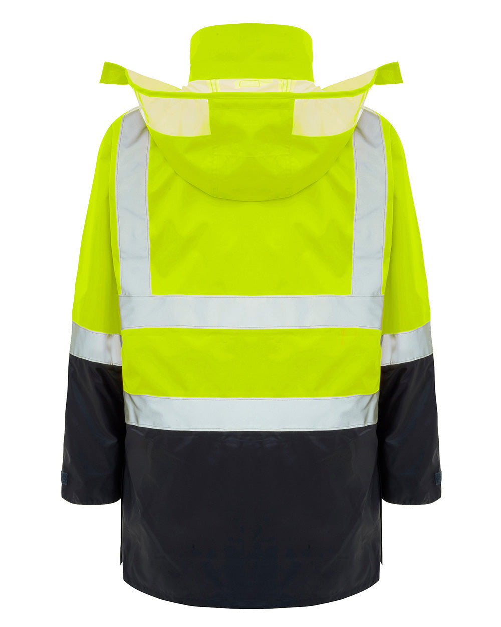4-in-1 Utility Jacket & Vest in Fluoro Yellow & Navy | 23961