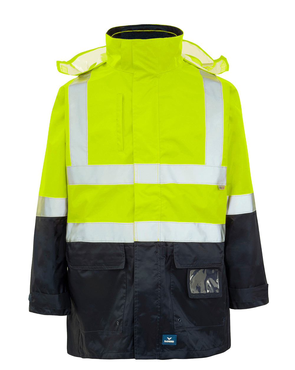 4-in-1 Utility Jacket & Vest in Fluoro Yellow & Navy | 23961