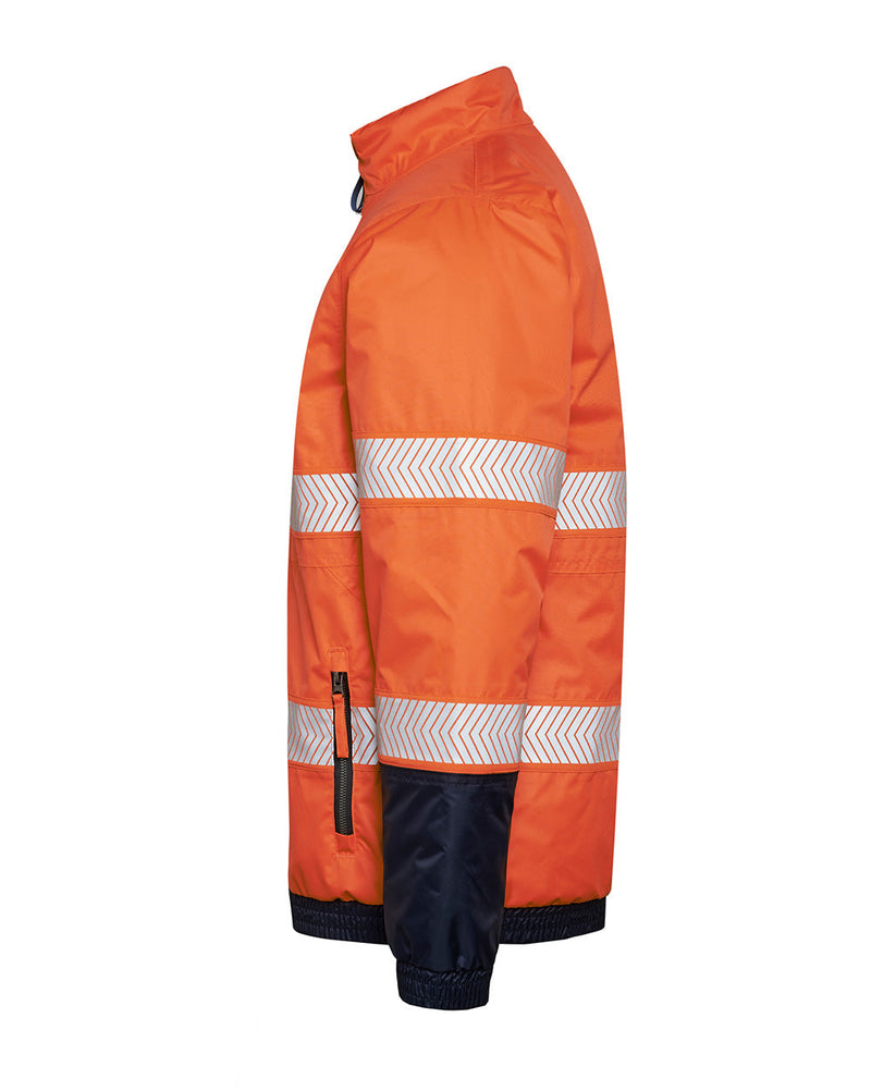 Cahill Hi-Vis Jacket in Fluoro Orange & Navy | 47948