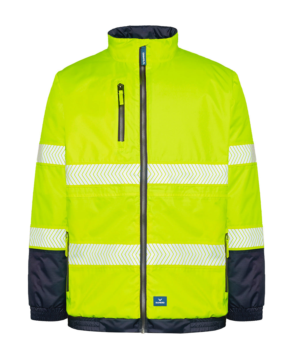 Cahill Hi-Vis Jacket in Fluoro Yellow & Navy | 47947