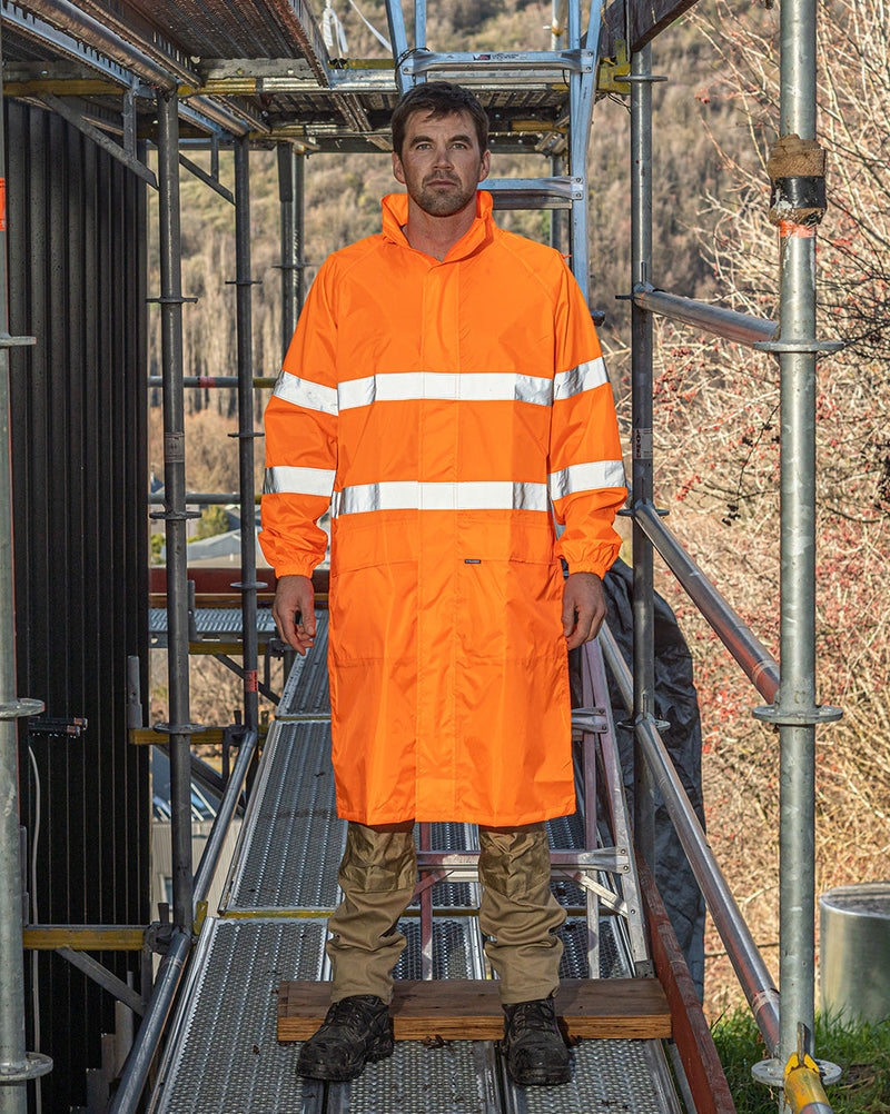 Eales Long Jacket with Tape in Fluoro Orange | 47876