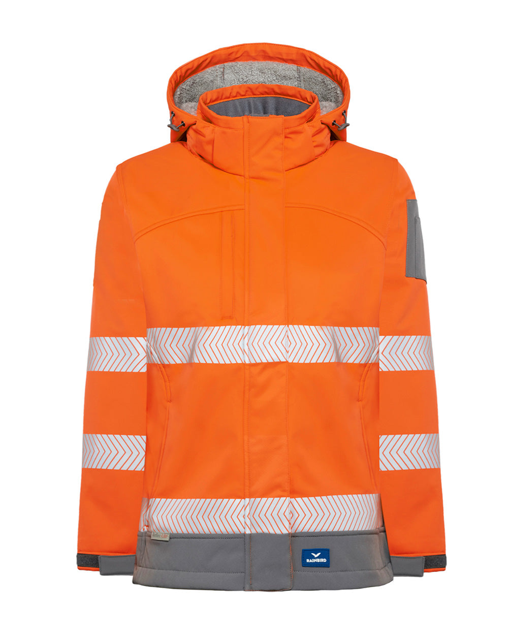 Ellis Hi-Vis Softshell in Fluoro Orange & Charcoal | 47950