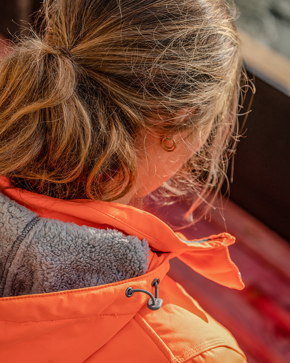 Ellis Hi-Vis Softshell in Fluoro Orange & Charcoal | 47950