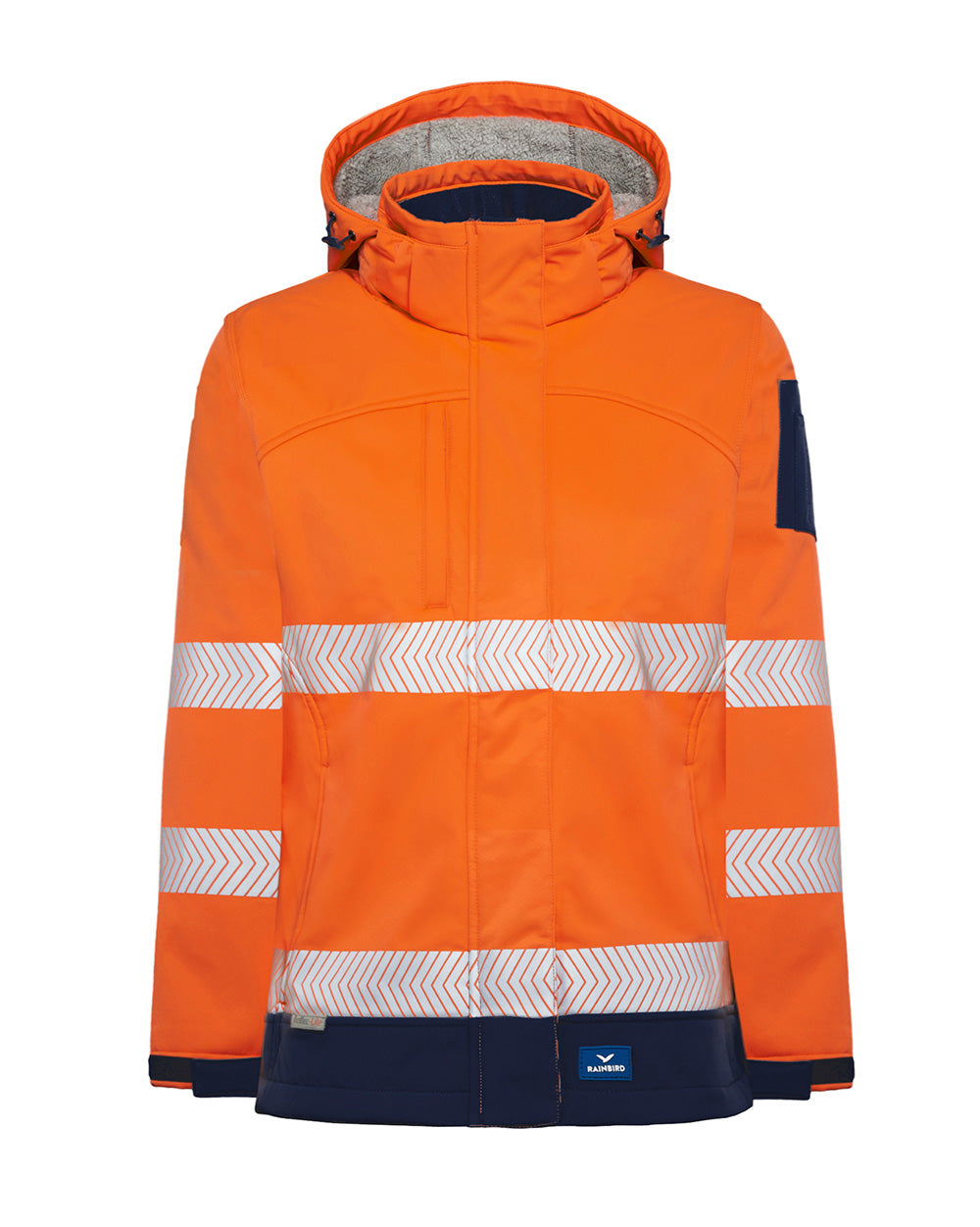 Ellis Hi-Vis Softshell in Fluoro Orange & Navy | 47949