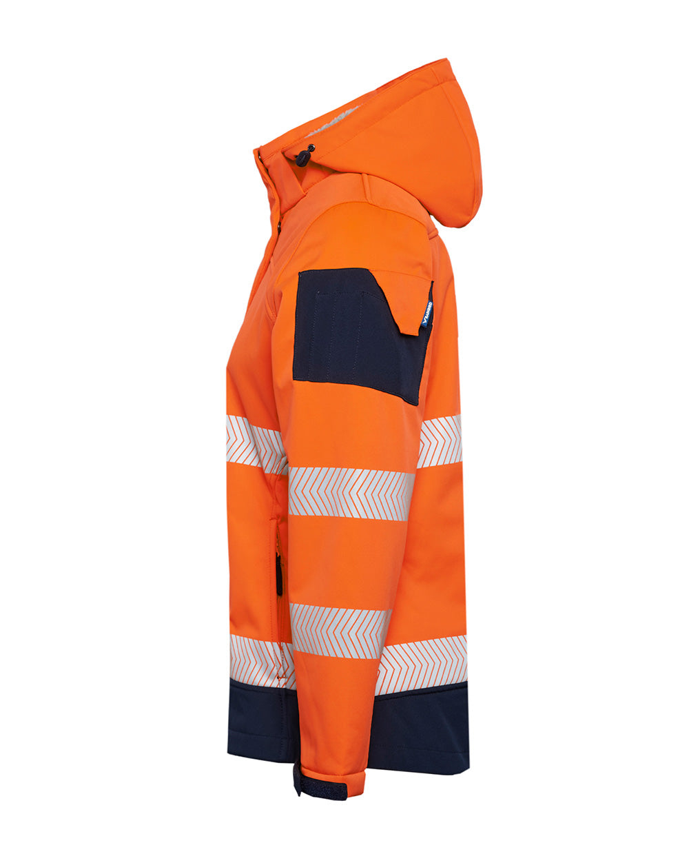 Ellis Hi-Vis Softshell in Fluoro Orange & Navy | 47949