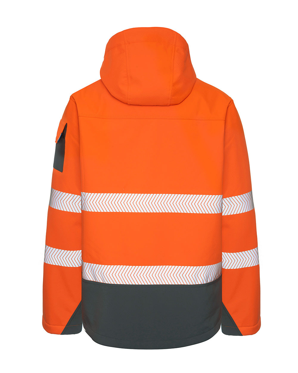 Jones Hi-Vis Softshell Coat in Fluoro Orange & Charcoal | 47645